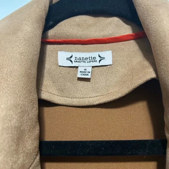 Nanette Lepore Suede Camel Jacket - Picture 2 of 4